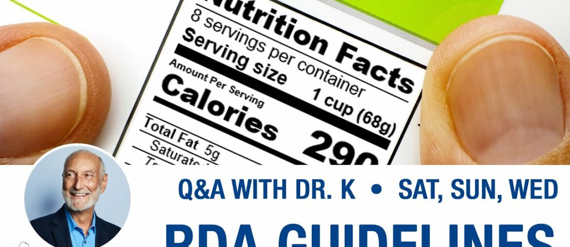 RDA Guidelines - Making Sense Of The Recommended Daily Allowance