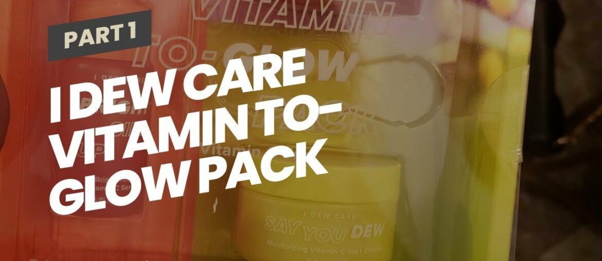 I DEW CARE Vitamin To-Glow Pack Skin Care Set  Brightening Starter Kit