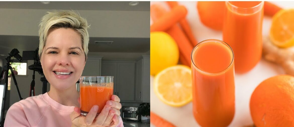 Carrot Juice Recipe with Orange & Ginger // IMMUNE-BOOSTING