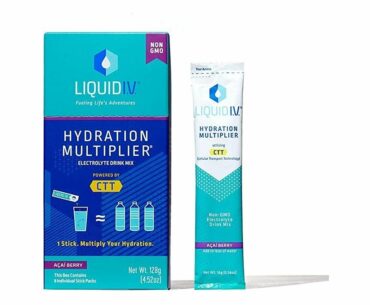 Liquid I.V. Hydration Multiplier, Electrolyte Powder, Easy Open Packets, Supplement Drink Mix (Acai