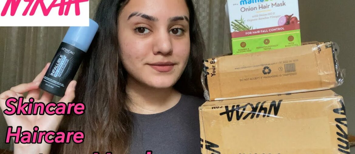 Nykaa skincare/haircare/makeup haul / kp styles