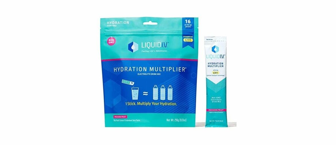 Liquid I.V. Hydration Multiplier, Electrolyte Powder, Easy Open Packets, Supplement Drink Mix (Pass