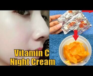 Vitamin C Cream For Face | Homemade Vitamin C Night Cream | For Glowing Spotless Skin