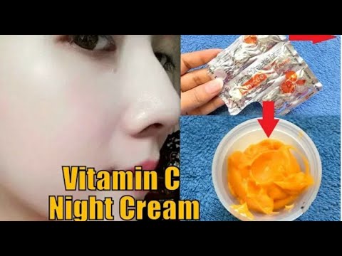 Vitamin C Cream For Face | Homemade Vitamin C Night Cream | For Glowing Spotless Skin