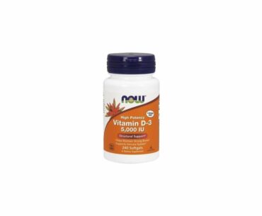 Now Foods Vitamin D3 5,000 IU, 240 softgels (Pack of 2)