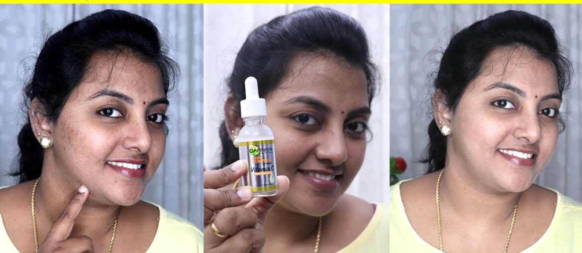 My skincare routine | How to use Garnier Vitamin C serum | Karthikha Channel Beauty Series