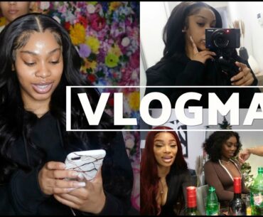 VLOGMAS: NEW HAIR +VERZUZ NIGHT + NEW BLACK LUXURY FRAGRANCE UNBOXING!