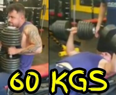 60KG DUMBELL CHEST PRESS STAMINO FITNESS