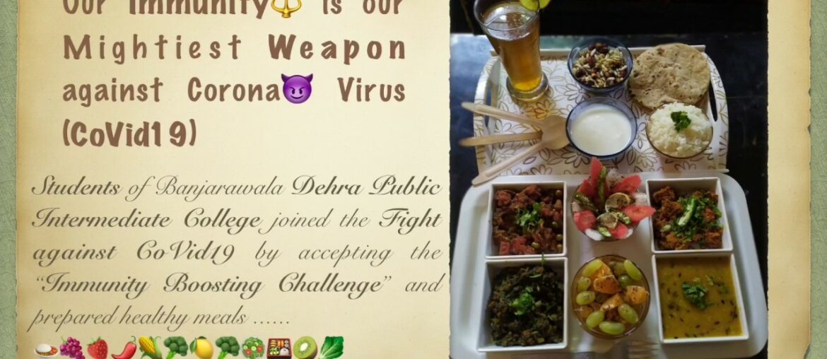 "Immunity Boosting Challenge" #fight against Covid19