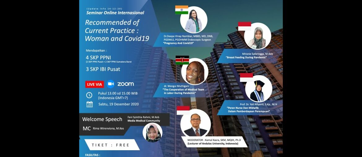 Tema Ke 1 : Recommended of Current Practice : Woman and Covid19