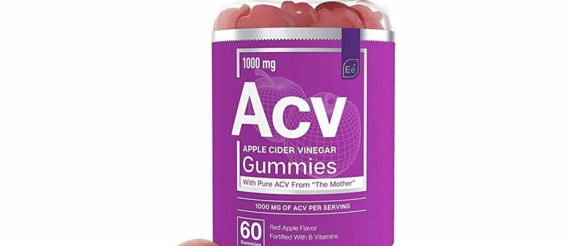 Apple Cider Vinegar Gummies from The Mother - All-Natural, Vegan ACV with Folic Acid and Vitamin B6