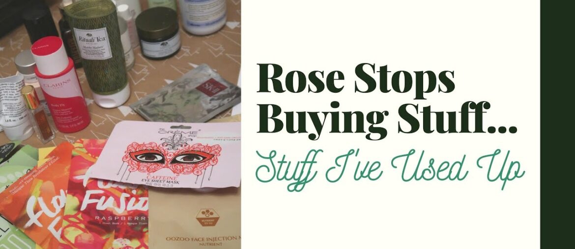 Beauty Empties | Make Up Rehab / Reverse Rouge Challenge Update | Rose Stops Buying Stuff