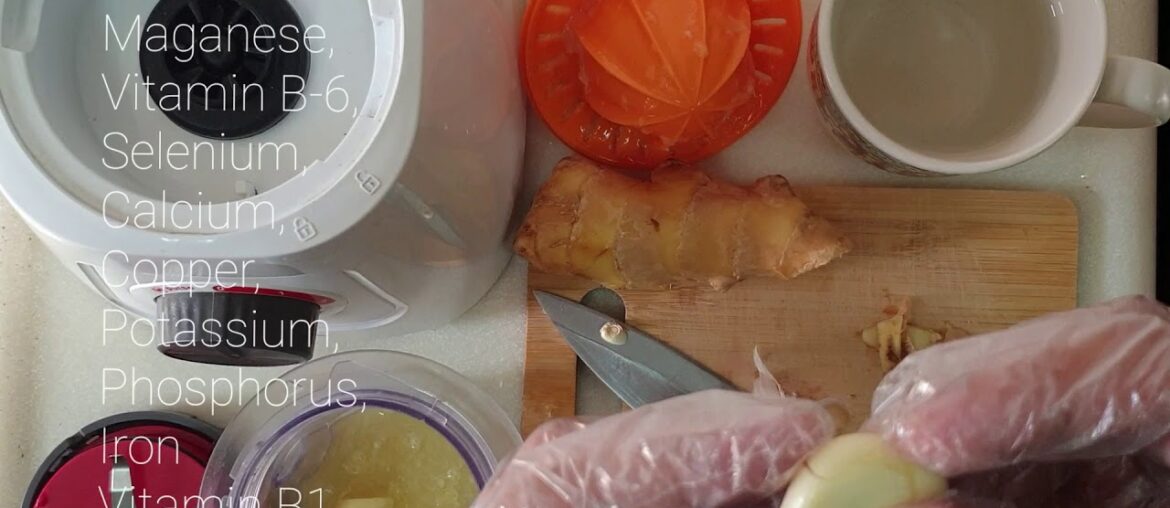 Lemon Ginger Garlic Juice (A Perfect Morning Immune Booster)