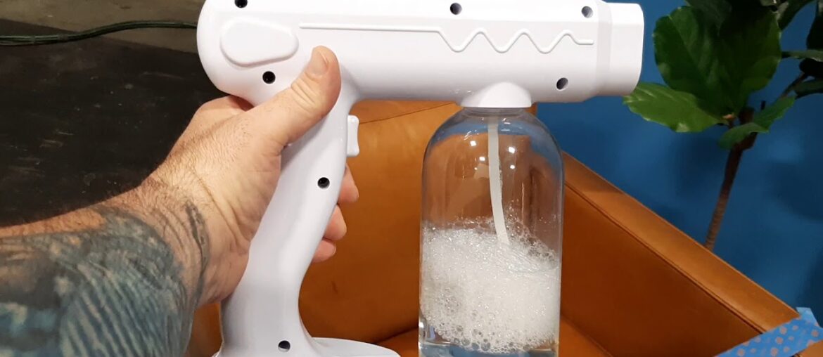 208. Hollywood Movie Set "Covid Killer" Fogger Atomizer gun with Bioesque Disinfectant