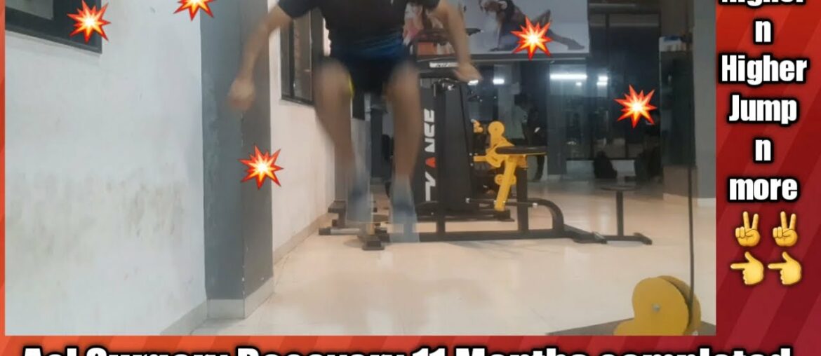 Acl Surgery Recovery 11 Months completed | Gym After Acl Surgery | Gym After Acl Reconstruction |