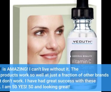YEOUTH Vitamin C and E Day Serum with Hyaluronic Acid, anti aging skin care product/anti wrinkl...