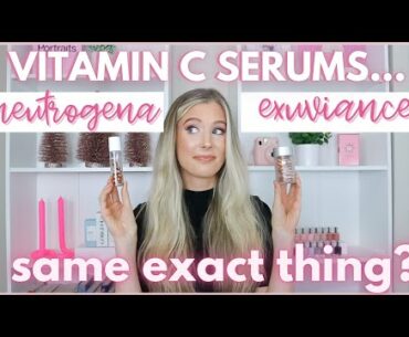 Neutrogena Rapid Tone and Repair 20% Vitamin C Serum Review vs. Exuviance Vitamin C Serum Capsules