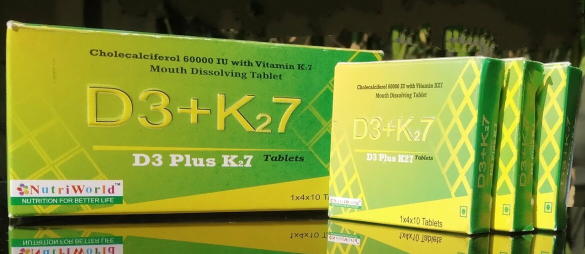 Vitamin D3 + K2 7 Tablets
