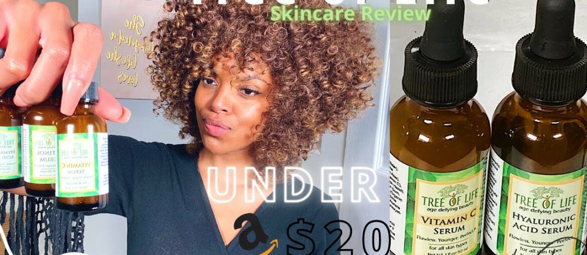 VITAMIN C SERUM | HYALURONIC ACID + RETINOL | TREE OF LIFE REVIEW