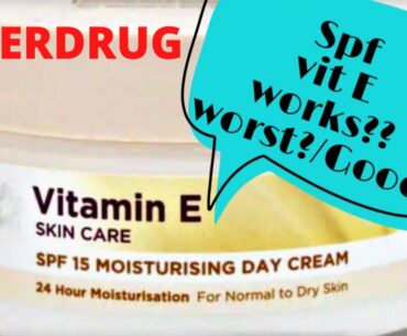 SUPERDRUG VITAMIN E SPF 15 MOISTURIZING DAY CREAM REVIEW||WINTER SKINCARE ||DRY SKIN/OILY SKIN
