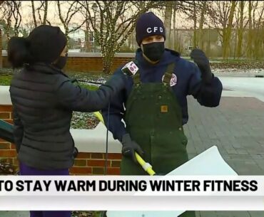 How to stay warm during winter fitness