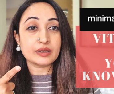 Be Minimalist Vitamin C Serum | Best Vitamin C Serum For Acne Scars, Marks? ( Best For Anti Aging?)