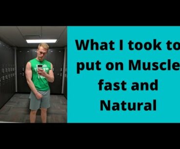 six supplements I take to build muscle on my LEAN BULK