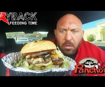Poncho’s MONSTER Burger Ryback Feeding Time Happy New Years 2021