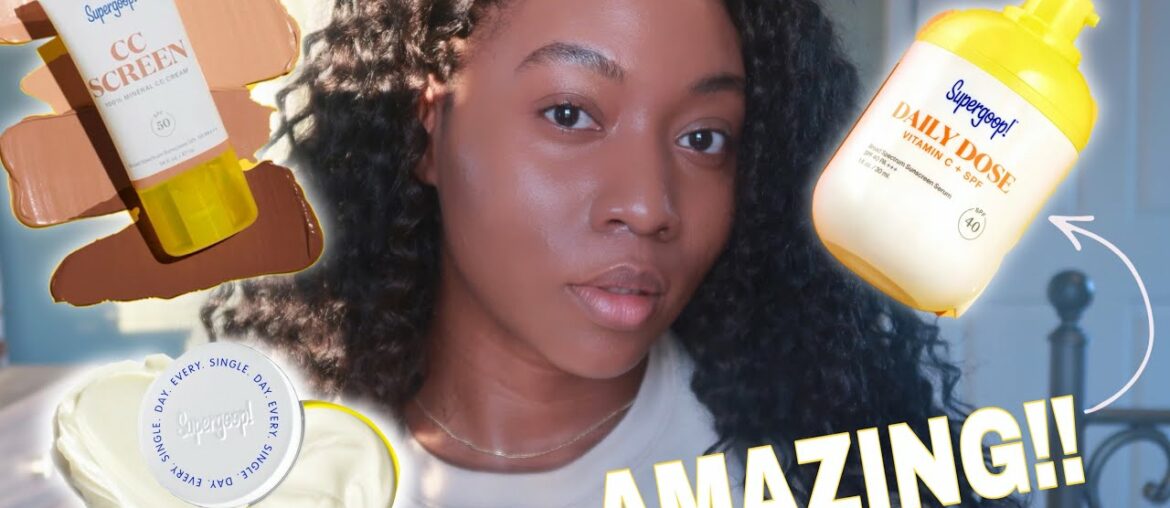 SUPERGOOP NEW* DAILY DOSE || ONE MONTH REVIEW || CC SCREEN & CLOUD 9 REVIEW | BrianaLorenn