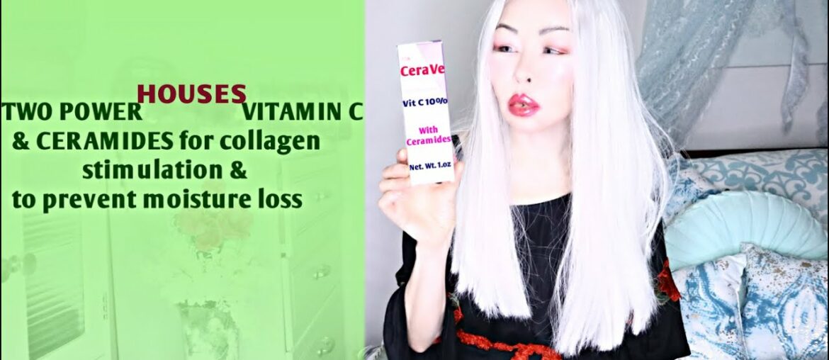 TWO POWERHOUSES VITAMIN C and CERAMIDES for collagen stimulation & to prevent moisture loss