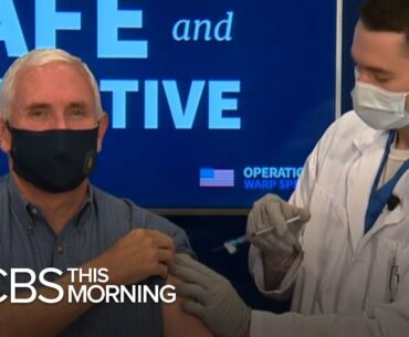 Vice President Pence, second lady get COVID-19 vaccine on live TV