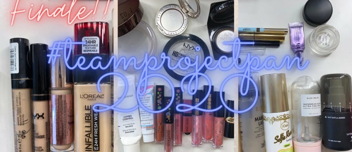 #TEAMPROJECTPAN2020 FINALE | So many makeup and skincare empties