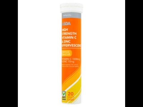 ASDA Immunity High Strength Vitamin C & Zinc Effervescent Orange Flavour Tablets - Review