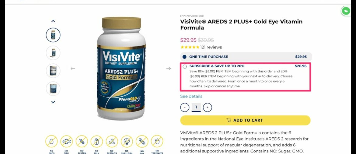 Dr Krawitz explains VisiVite Eye Vitamins Subscribe and Save