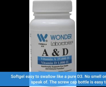 Review Vitamin a 25,000 IU from Cod Liver Fish Oil + Vitamin D3 1,000 IU