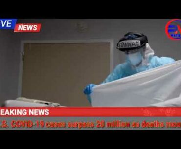 U.S. COVID-19 cases surpass 20 million as deaths mount