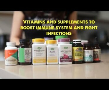 My vitamins to beat infections and boost immune system. Disease fighter.