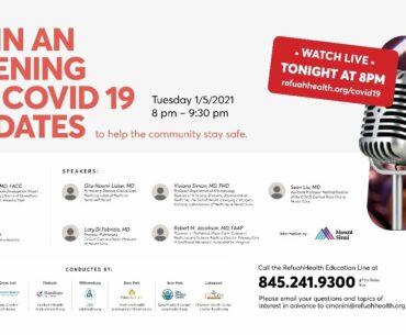 WATCH LIVE: An Evening of Covid 19 Updates - Refuah Health Center