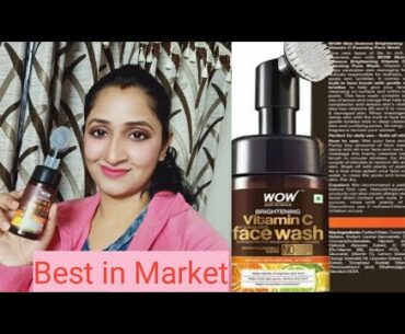 *non sponsored*WOW Vitamin C Foaming facewash review/ Vitamin C facewash