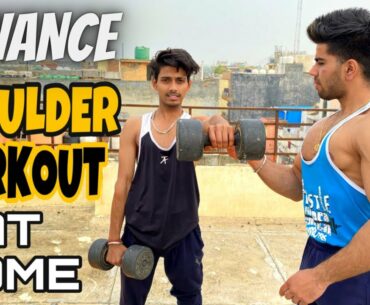ADVANCE SHOULDER WORKOUT AT HOME| NO GYM| guidance by badri fitness