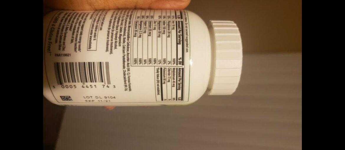 REVIEW Centrum Adult Multivitamin/Multimineral Supplement with Antioxidants, Zinc and B Vitamin...