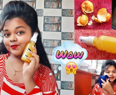 DIY Orange Toner Packed With Vitamin C Winter Special Extreme Care Of Skin  By The Face Of Beauty.