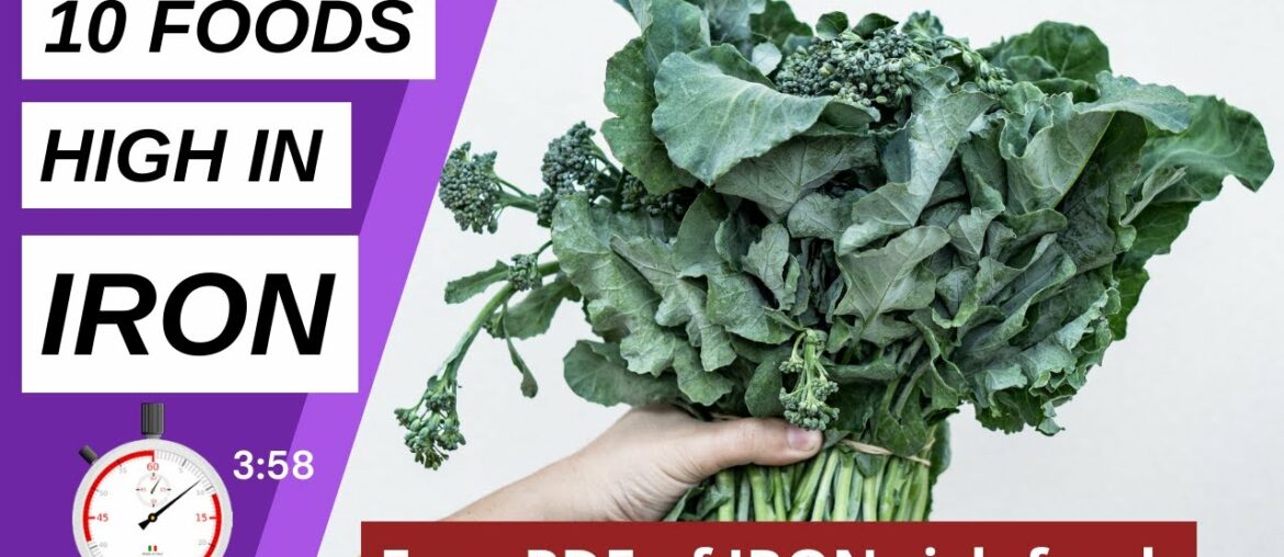 Foods High in IRON for ANEMIA | 10 IRON rich Foods ( Includes Free PDF  )