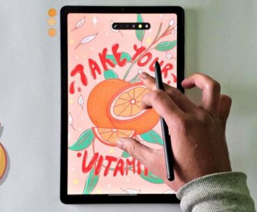 Vitamin C | Immunity Booster | Digital Art | Infinite Painter | Samsung Galaxy S6 Lite