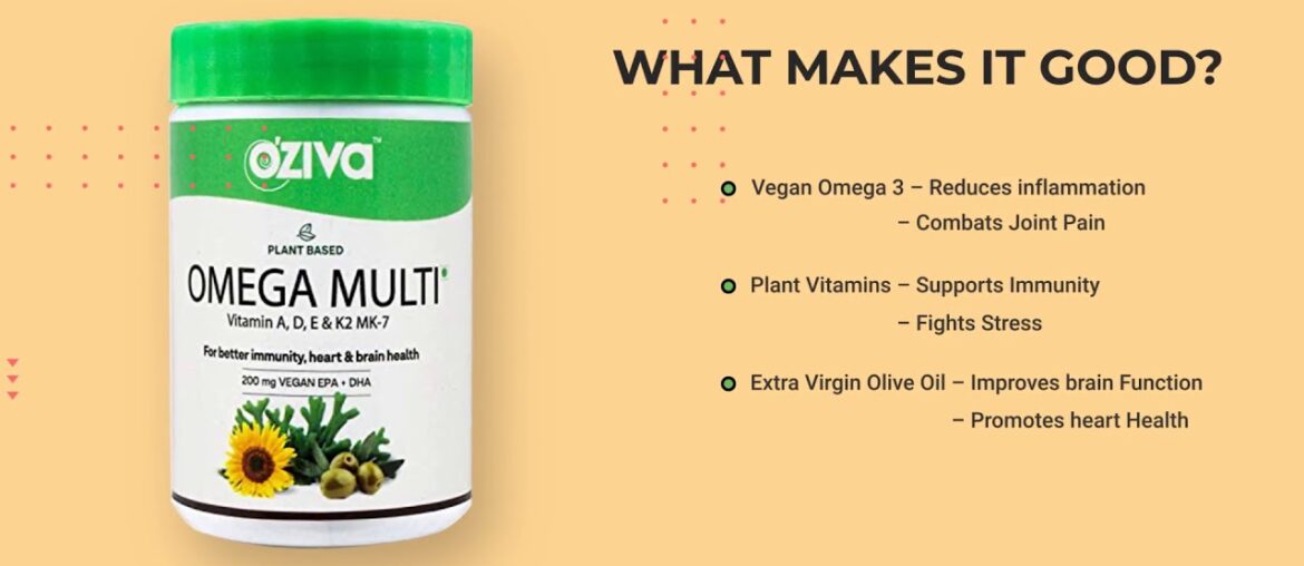 Oziva Nutrition | Omega Multi Vit A, E, K2, MK-7 | #ozivanutrition #omegamultivitamin #plantbased