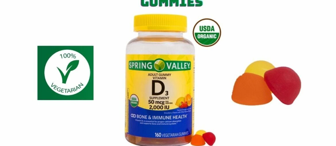 Spring Valley Vegetarian Vitamin D3 Gummies 2000 IU 50 mcg Review