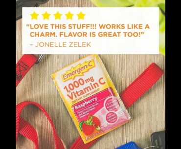 REVIEW Emergen-C 1000mg Vitamin C Powder, with Antioxidants, B Vitamins and Electrolytes, Immun...