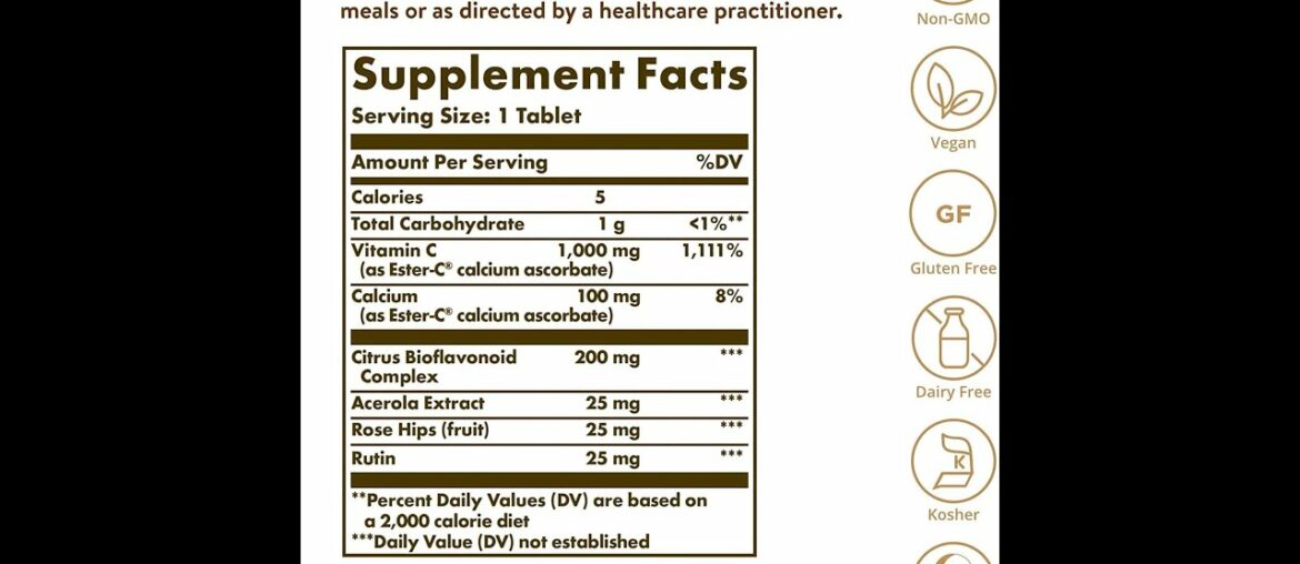 REVIEW Solgar Vitamin C 1000 mg, 100 Vegetable Capsules - Antioxidant & Immune Support - Overal...