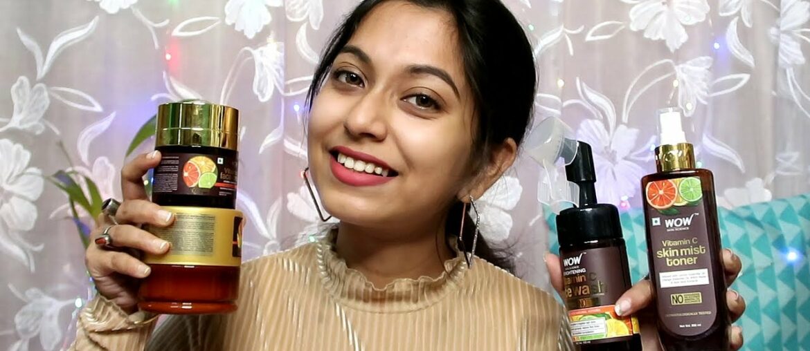 Honest Review Of Wow Vitamin C Range | Wow Vitamin C face wash, Clay mask, Toner, Moisturizer