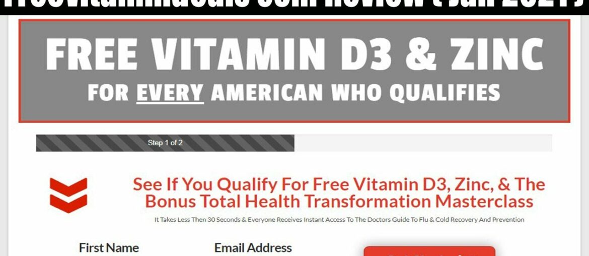 Freevitamindeals com Review (Jan 2021) Know About The Health Supplement Website-Watch!